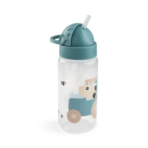 Done by Deer straw bottle Tiny farm 350 ml Blue - Done by Deer