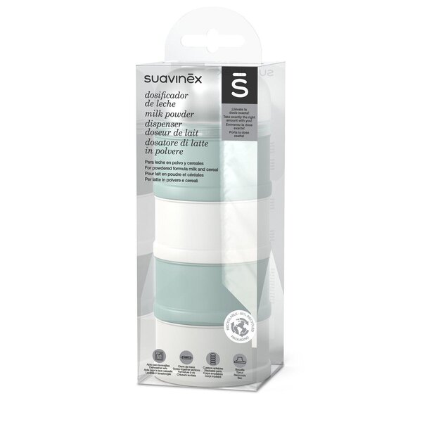 Suavinex piimapulbri dispenser Bonhomia Green - Suavinex