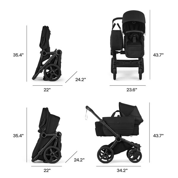 Bugaboo Donkey 6 kaksikute vanker Moon Grey - Bugaboo