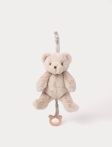 Teddykompaniet Soft toy with music 37cm, Teddy Bear Beige - Teddykompaniet