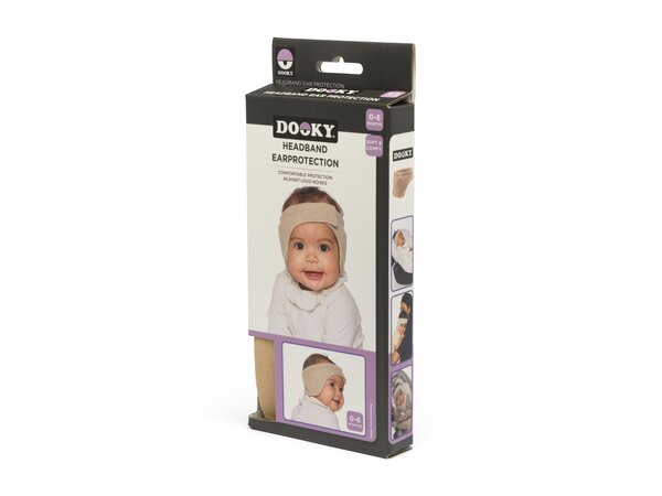 Dooky headband Baby Ear Protection 0-6m Beige - Dooky
