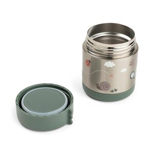 Done by Deer Insulated food jar Tiny trails 300ml Green - Done by Deer