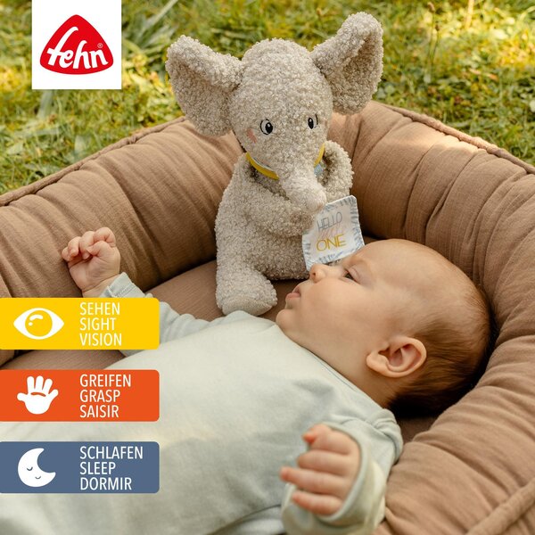 Fehn мягкая игрушка Elephant „Hello little One" Beige - Fehn