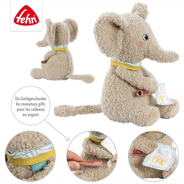 Fehn мягкая игрушка Elephant „Hello little One" Beige - Fehn