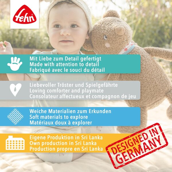 Fehn мягкая игрушка Elephant „Hello little One" Beige - Fehn
