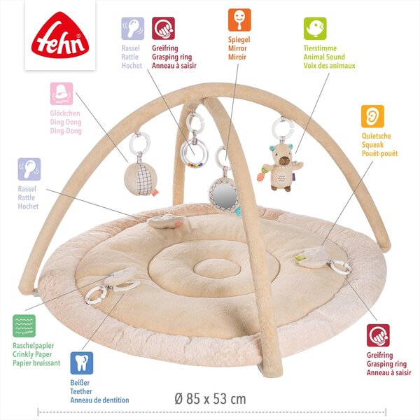Fehn  3-D развивающий коврик Capybara Beige - Fehn