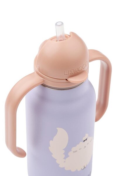 Liewood Kimmie joogipudel kõrrega 250 ml, Cat - Liewood