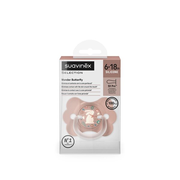 Suavinex lutt 6-18kuud, Bunny Pink - Suavinex