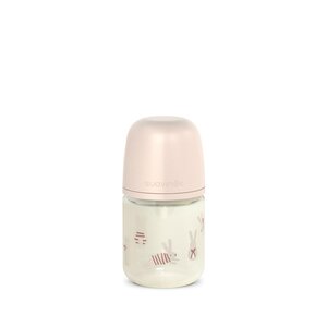 Suavinex glass bottle 120ml, Bunny Pink - Suavinex