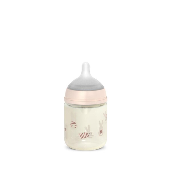 Suavinex glass bottle 120ml, Bunny Pink - Suavinex