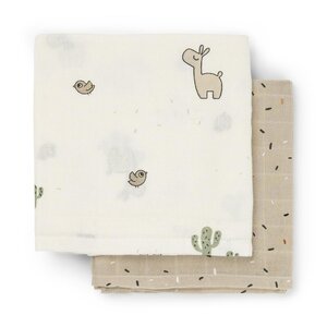 Done by Deer burp cloth 2-pack Lalee Sand - Done by Deer