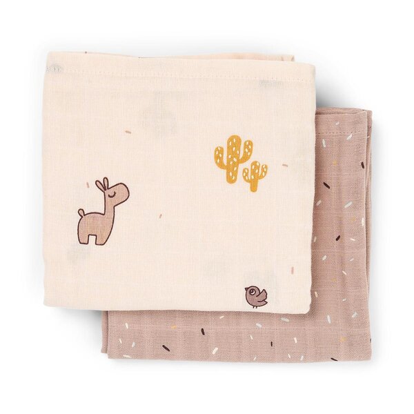 Done by Deer burp cloth 2-pack Lalee Powder - Done by Deer