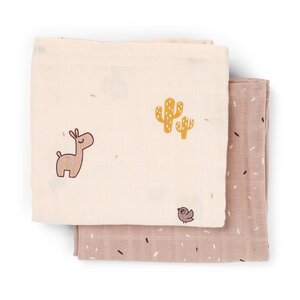 Done by Deer burp cloth 2-pack Lalee Powder - Done by Deer