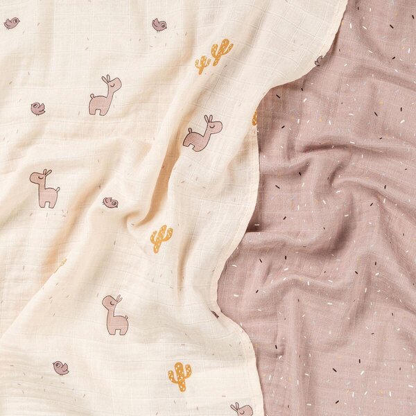 Done by Deer burp cloth 2-pack Lalee Powder - Done by Deer
