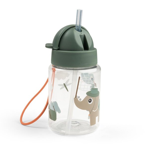 Done by Deer Straw bottle Tiny trails 280ml Green - Done by Deer