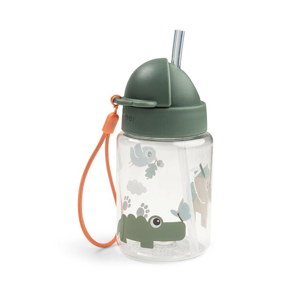 Done by Deer Straw bottle Tiny trails 280ml Green - Done by Deer