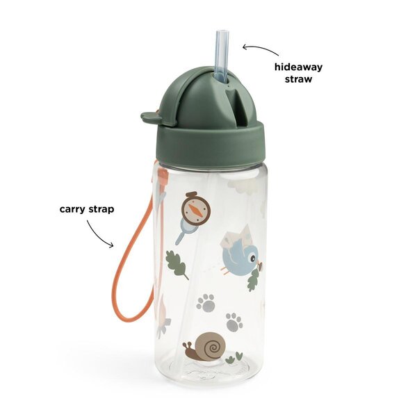 Done by Deer Straw bottle Tiny trails 350ml Green - Done by Deer