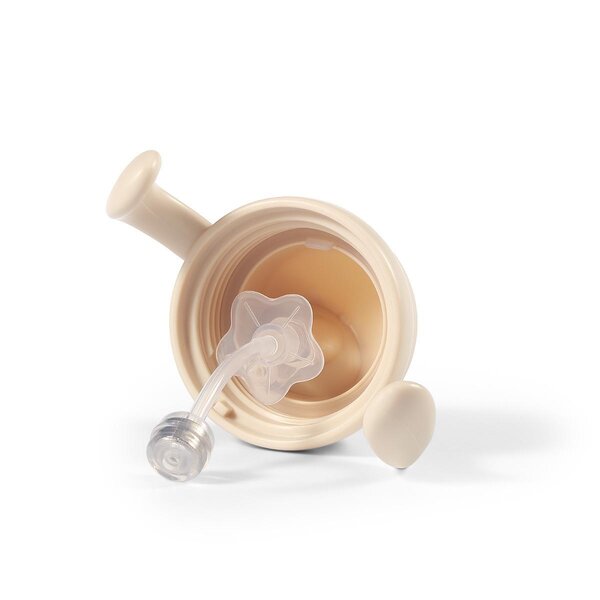 BabyOno Sippy cup with weighted straw 270ml, Beige - BabyOno