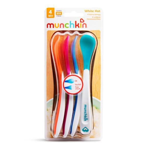 Munchkin White Hot Safety Spoons - 4pcs - Munchkin