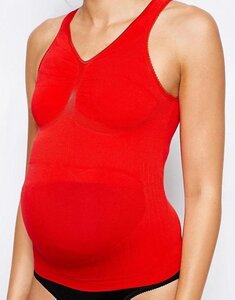 Carriwell Seamless support top (S), red - Mamalicious