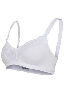 Carriwell Microfibre Lace Nursing Bra, II white - Carriwell