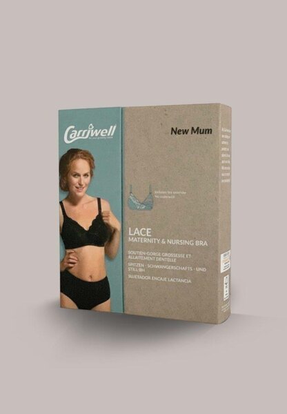 Carriwell Microfibre Lace Nursing Bra, I white - Carriwell