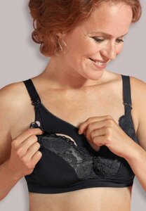 Carriwell Microfibre Lace Nursing Bra, I white - Carriwell