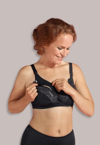Carriwell Microfibre Lace Nursing Bra, I white - Carriwell