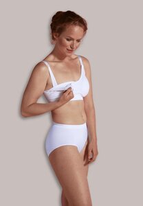 Carriwell Seamless Nursing Bra, S white - Mamalicious