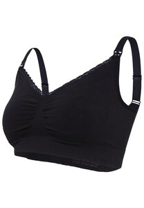 Carriwell bezvīļu barošanas krūšturis Organic, black - Carriwell
