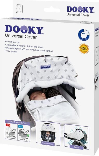 Dooky Universal Cover Silver Stars - Dooky
