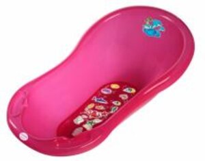 Okt Baby bath Dolphin with cork 84cm pink W8590 - Nordbaby