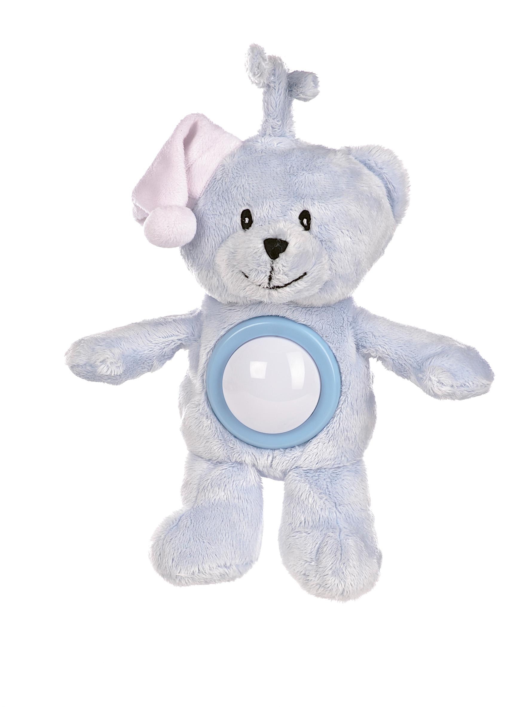 Teddykompaniet 3705-Teddy Lights-Bear, blue, Hanging - Teddykompaniet