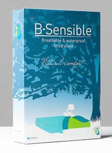 B.Sensible 2in1 fitted sheet 180x200cm, White - Nordbaby